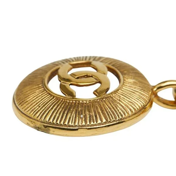 CHANEL Gold Logo Necklace - Picture 5 of 8